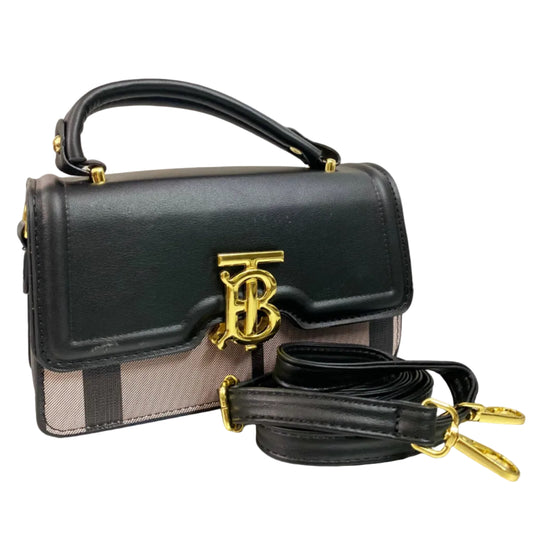 Luxury Black Womenβs Handbag | Premium PU Leather Crossbody & Shoulder Bag