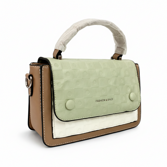 Elegant Mint Green Textured Mini Handbag for Women – Premium Top Handle Crossbody Bag