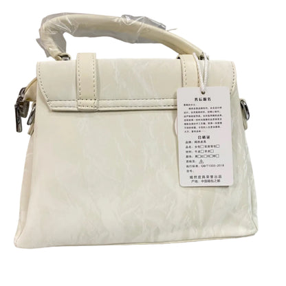 Elegant White Women’s Handbag | Premium PU Leather Shoulder & Crossbody Bag