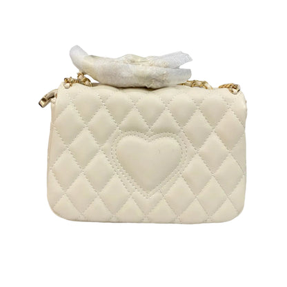 White Premium Leather Shoulder Bag for Women | Elegant Crossbody Handbag