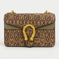 Elegant Vintage Monogram Shoulder Bag For Women