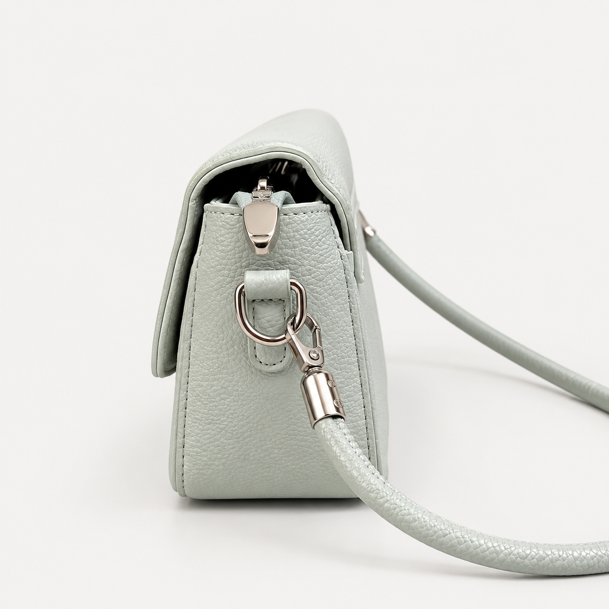 Elegant Mint Green Pu Leather Shoulder Bag