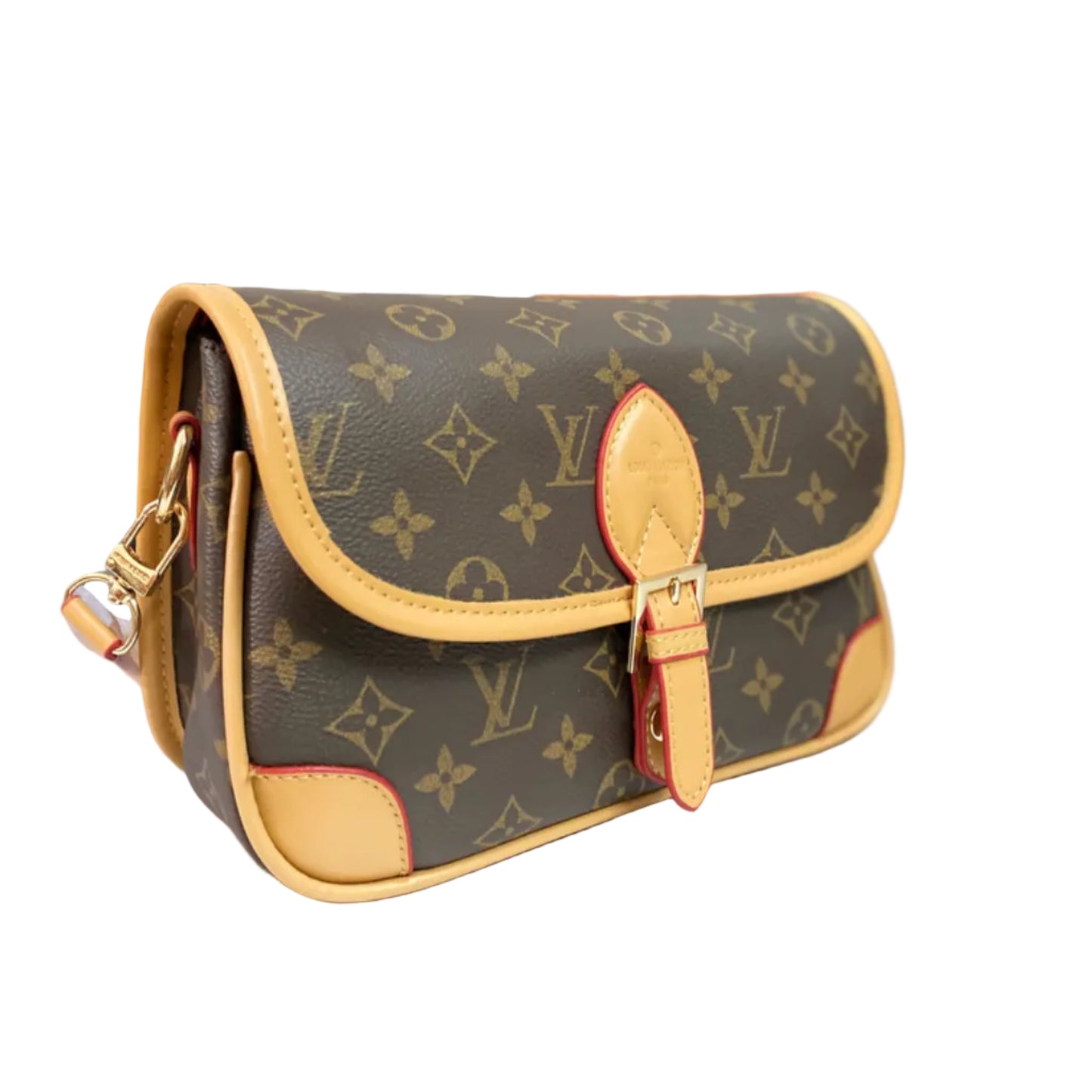 LV Inspired White Monogram Shoulder Bag for Women | Premium Designer Style Handbag