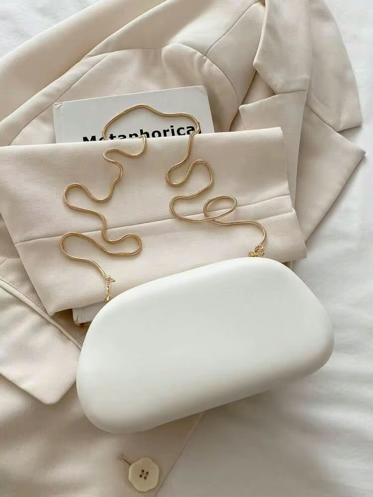 Elegant Gold Handle Mini with Shoulder Bag