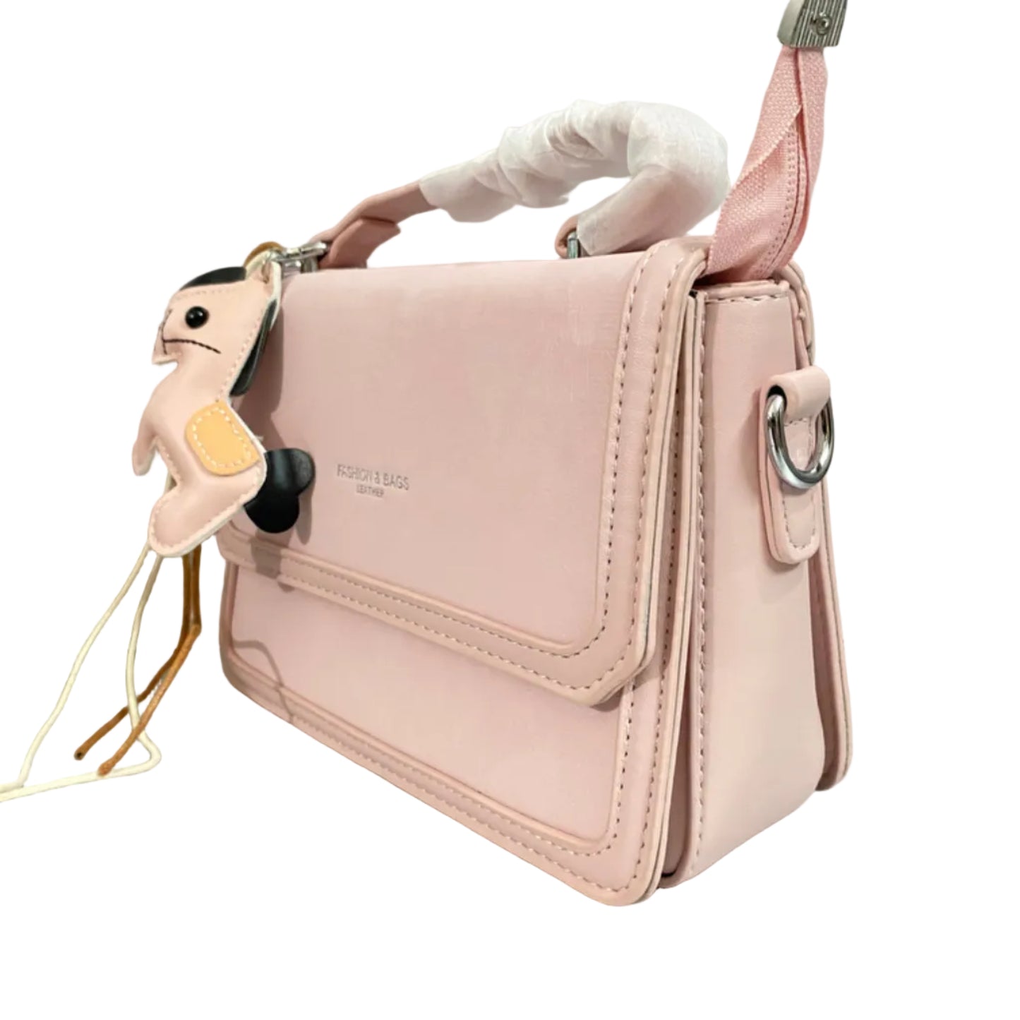 Chic Pink Women’s Shoulder Bag – Premium PU Leather Handbag