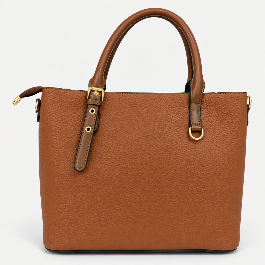 Elegant Textured Leather Tote Bag