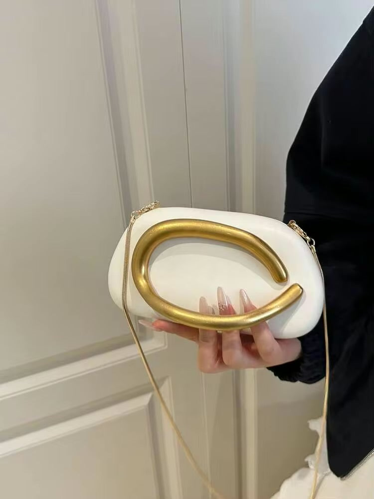 Zara-Inspired Pink Clutch With Elegant Gold Lock