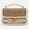 Elegant Cream & Brown Monogram Handbag