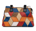 Multicolor Patchwork Charm Tote Bag