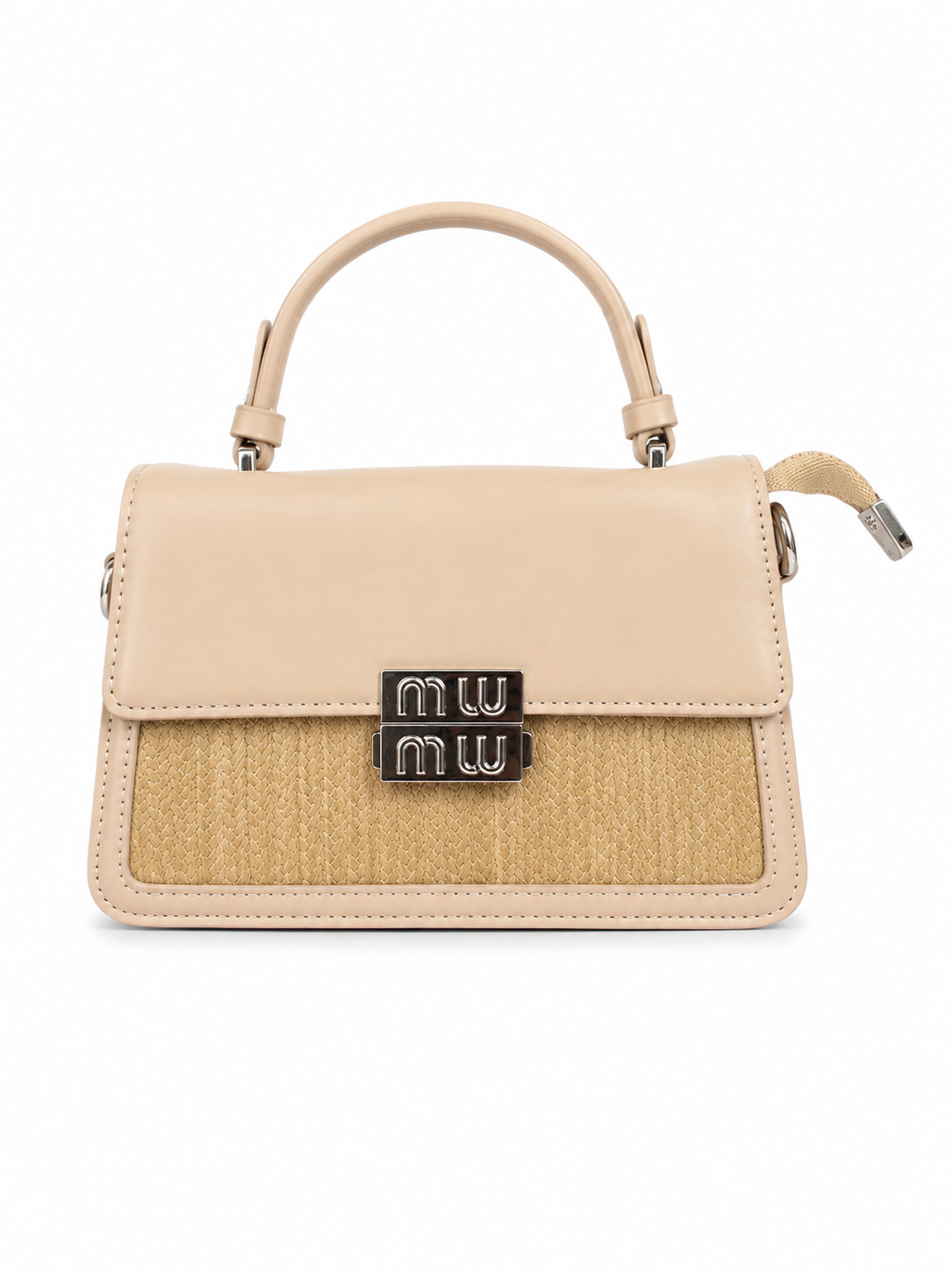 Elegant Beige Classic Top Handle Handbag
