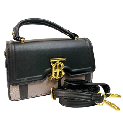 Luxury Black Women’s Handbag | Premium PU Leather Crossbody & Shoulder Bag