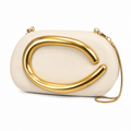 Elegant Gold Handle Mini with Shoulder Bag
