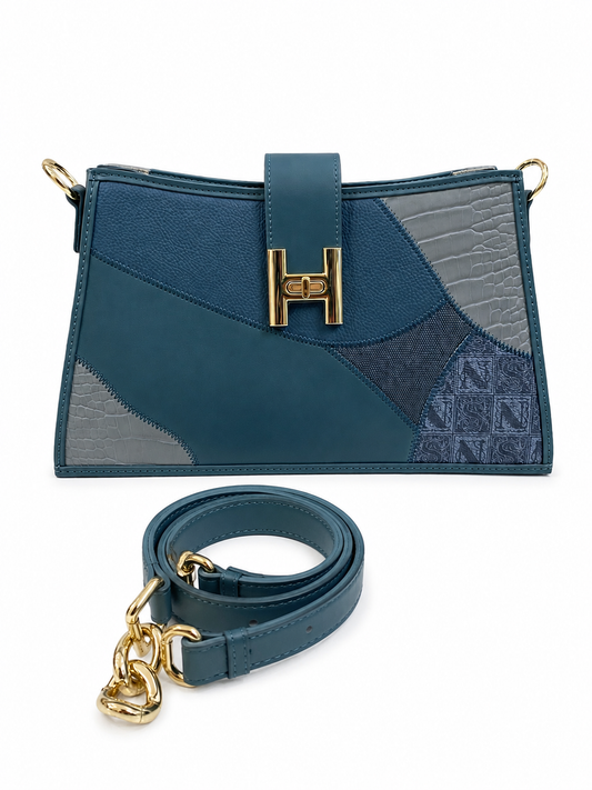 Aurelia Luxe Blue Chain Bag – Premium Designer-Inspired Handbag for Women