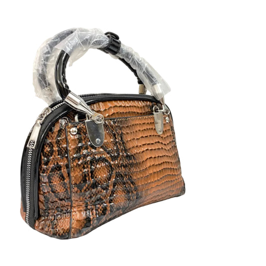 Luxury Caramel Croc-Embossed Women’s Handbag – Premium PU Leather | Elegant Top Handle Bag