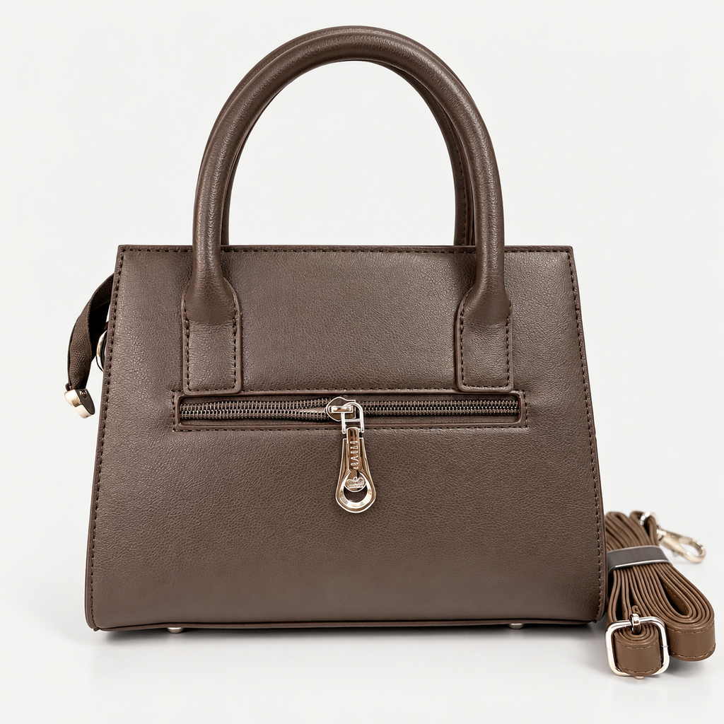 Elegant Tan & Brown Premium Handbag