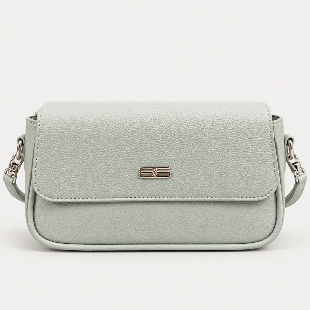 Elegant Mint Green Pu Leather Shoulder Bag