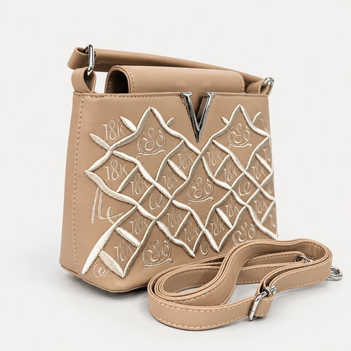 Elegant Beige Structured Handbag for Women