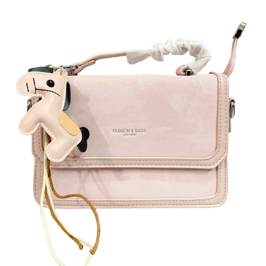 Chic Pink Women’s Shoulder Bag – Premium PU Leather Handbag