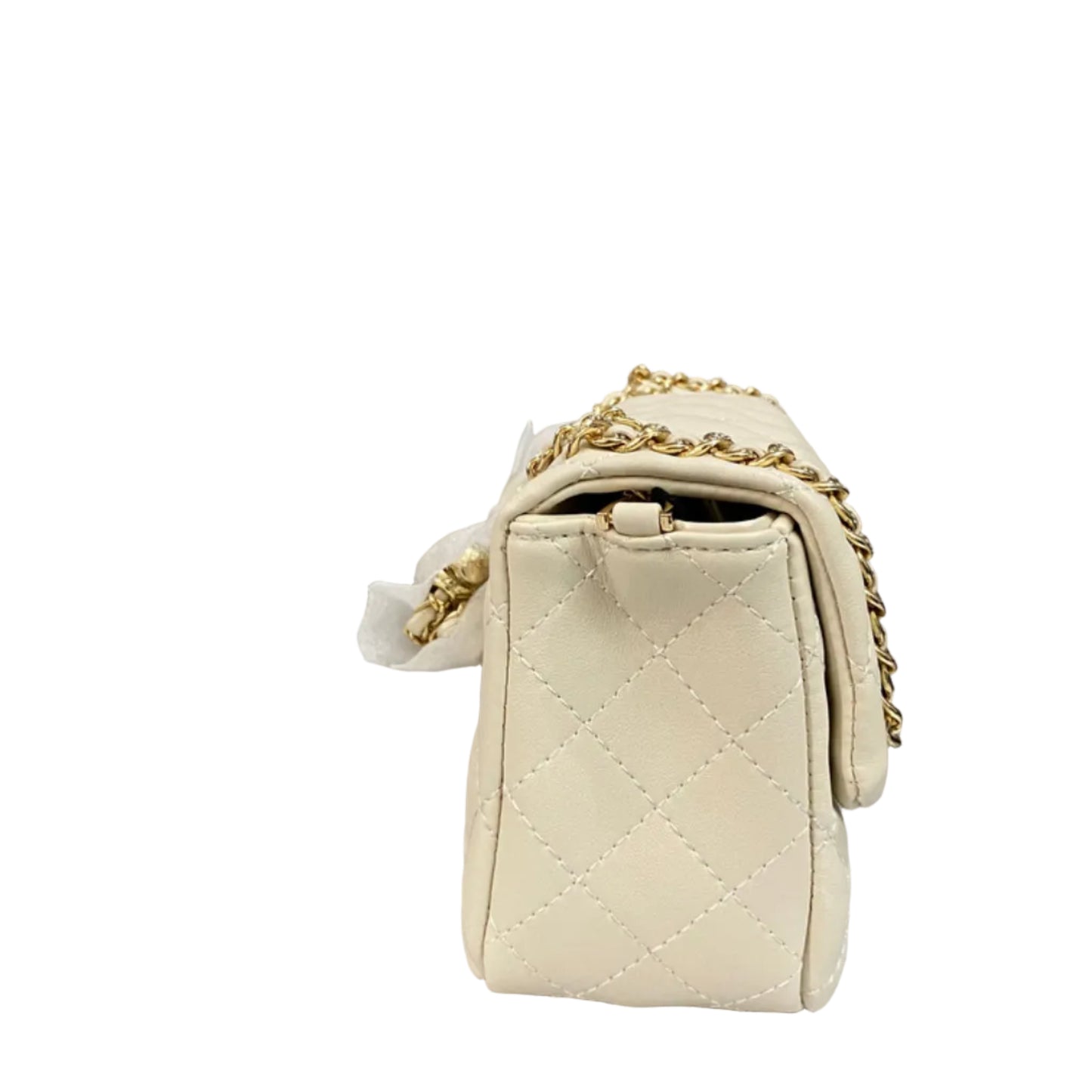White Premium Leather Shoulder Bag for Women | Elegant Crossbody Handbag