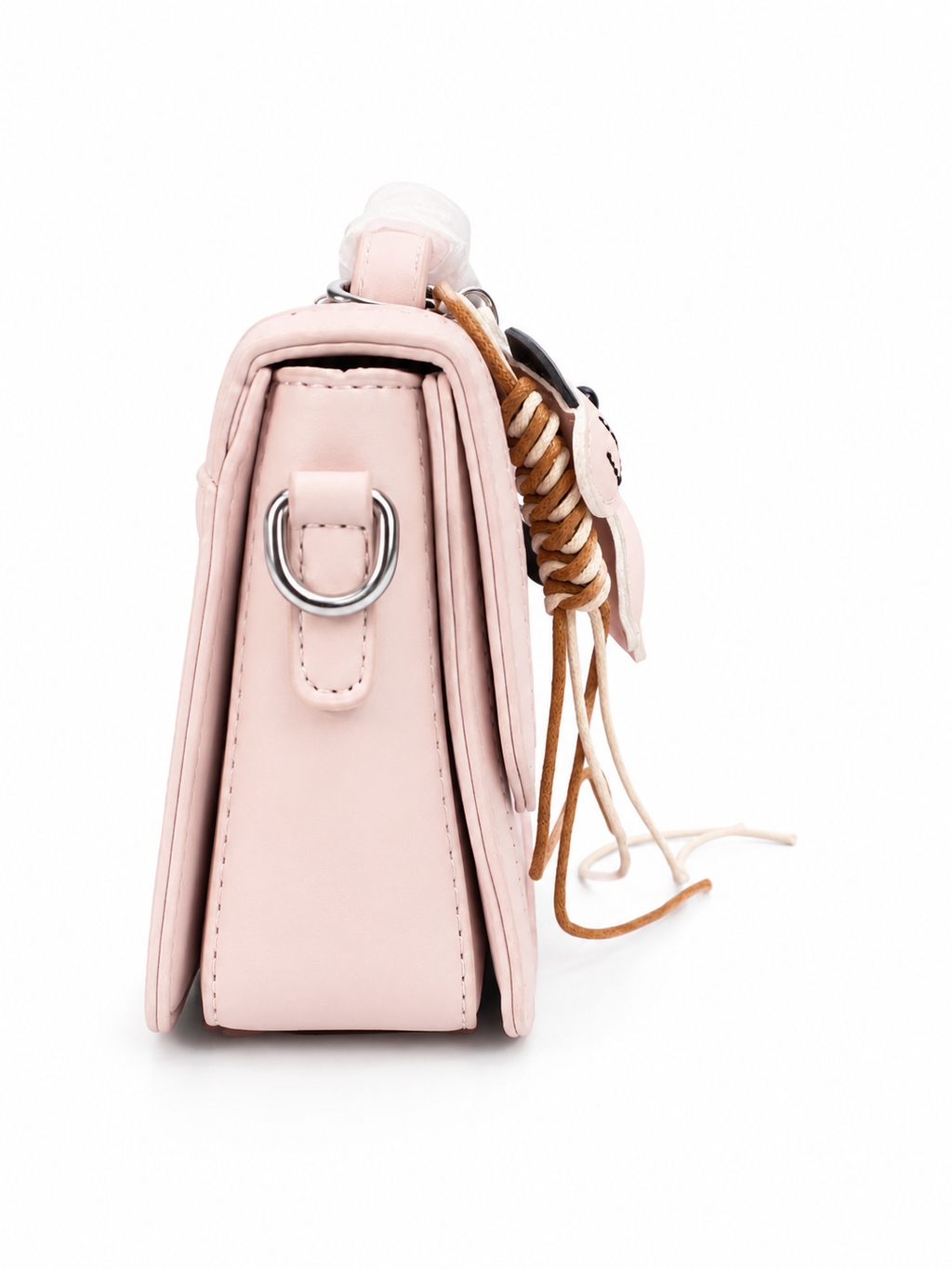 Elegant Blush Pink Structured Fashion Handbag