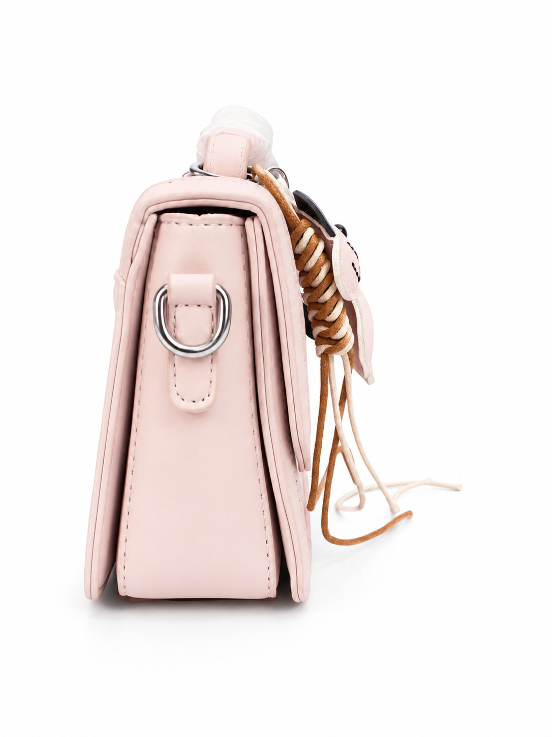 Elegant Blush Pink Structured Fashion Handbag