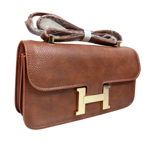 Elegant Brown Women’s Shoulder Bag – Premium Leather Look Handbag