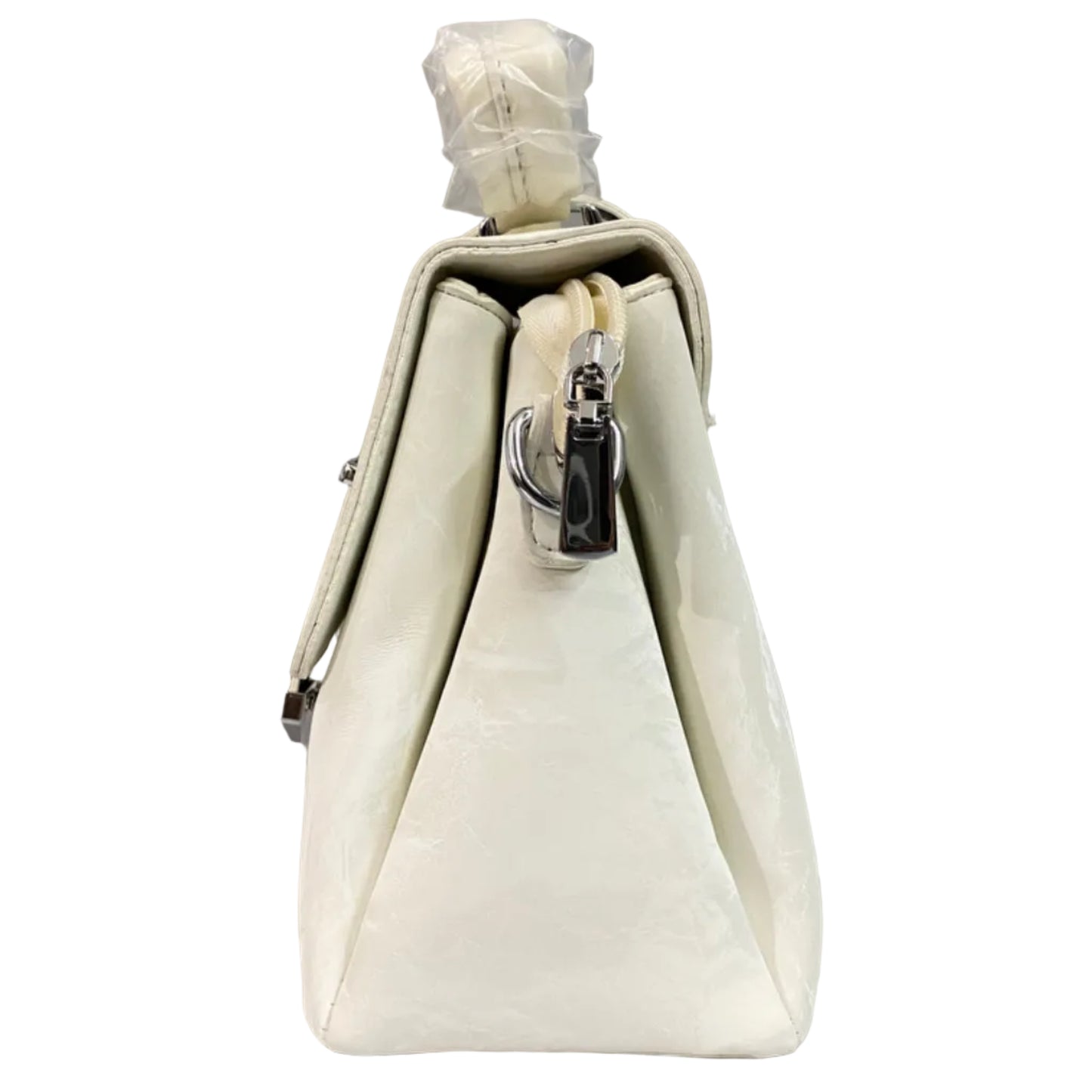Elegant White Women’s Handbag | Premium PU Leather Shoulder & Crossbody Bag