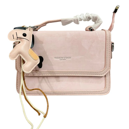 Chic Pink Women’s Shoulder Bag – Premium PU Leather Handbag
