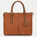 Elegant Textured Leather Tote Bag