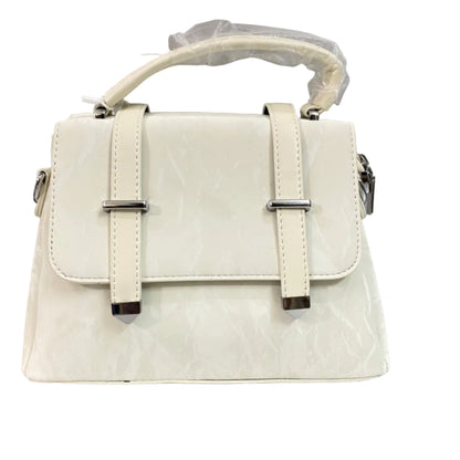 Elegant White Women’s Handbag | Premium PU Leather Shoulder & Crossbody Bag