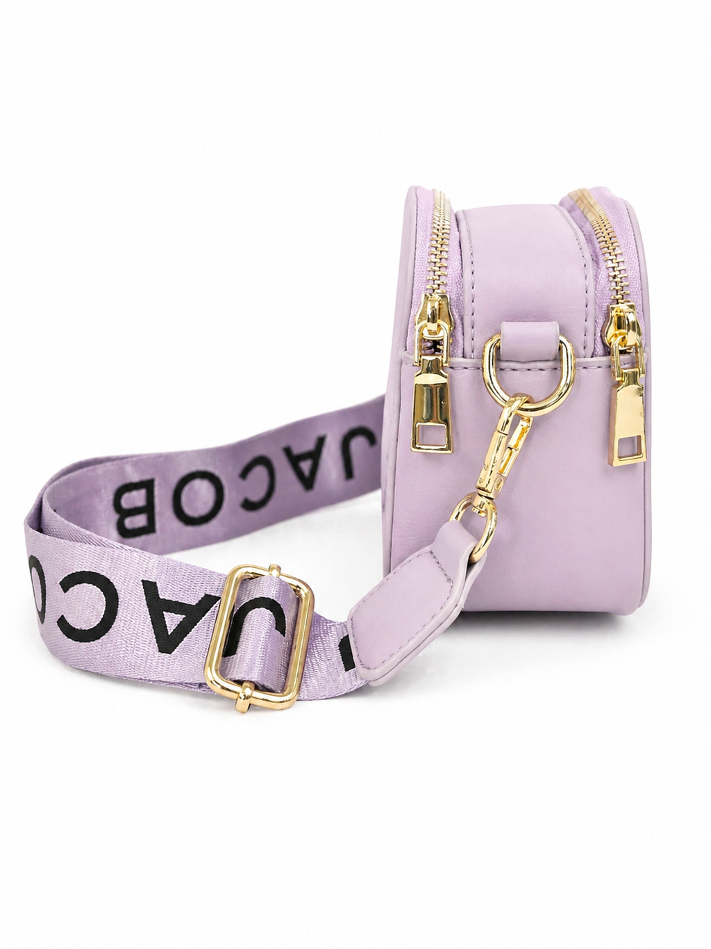 Crossbody Bag with Back Pocket & Gold Hardware