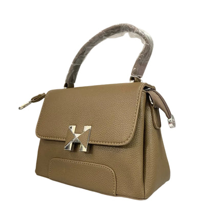 Luxury Brown Leather Handbag for Women – Elegant Shoulder Bag