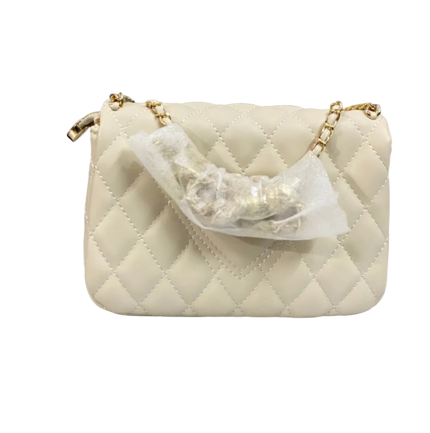 White Premium Leather Shoulder Bag for Women | Elegant Crossbody Handbag