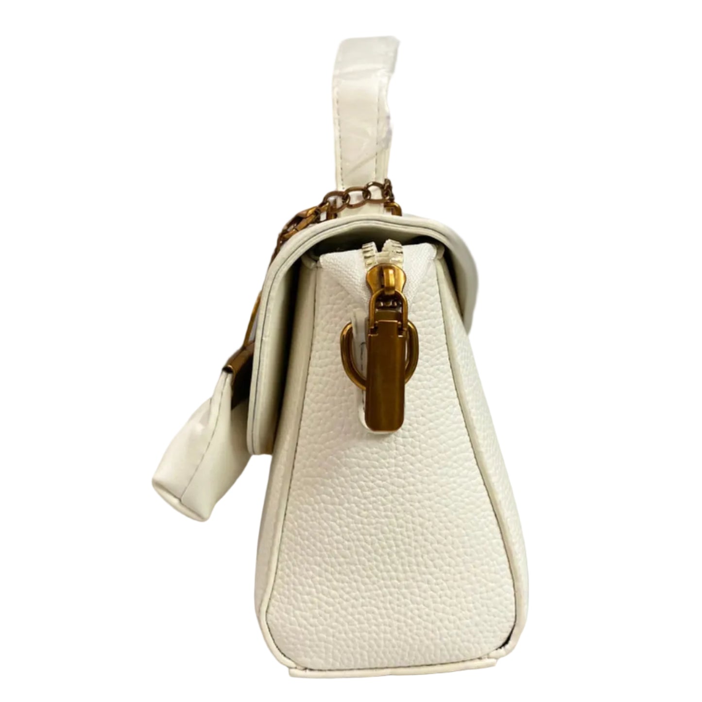 Elegant White Women’s Handbag | Premium PU Leather Crossbody & Shoulder Bag