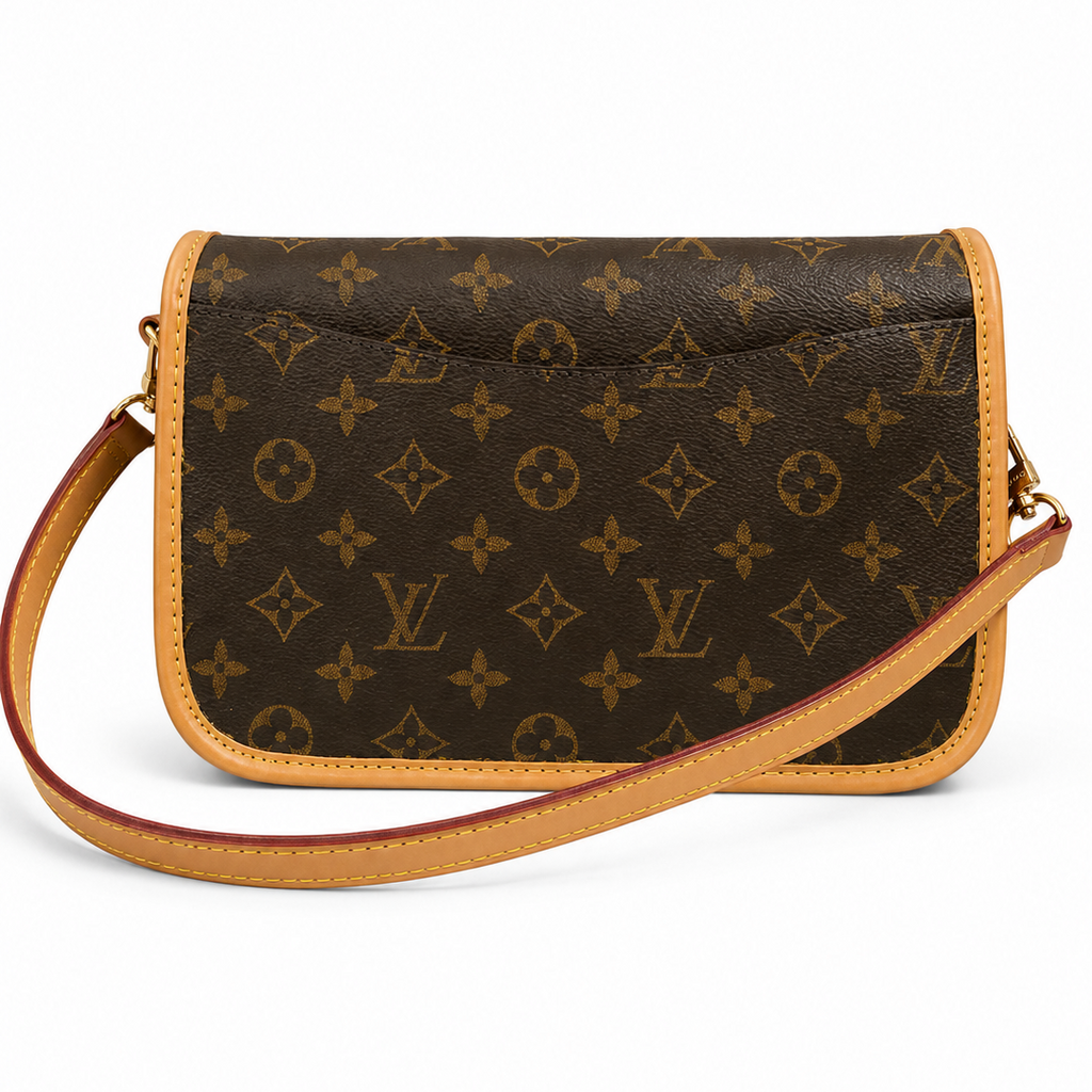 Elegant Vintage Monogram Crossbody Handbag