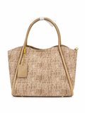 A Premium Elegant Textured Beige Handbag with Detachable Strap – Luxury Minimal Tote no