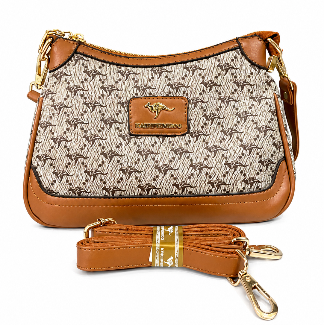 Elegant Vintage Monogram Hobo  Shoulder Bag