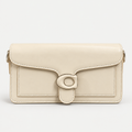 Elegant Cream Leather Shoulder Bag for Women