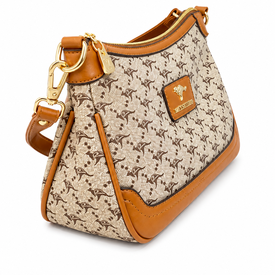 Elegant Vintage Monogram Hobo  Shoulder Bag