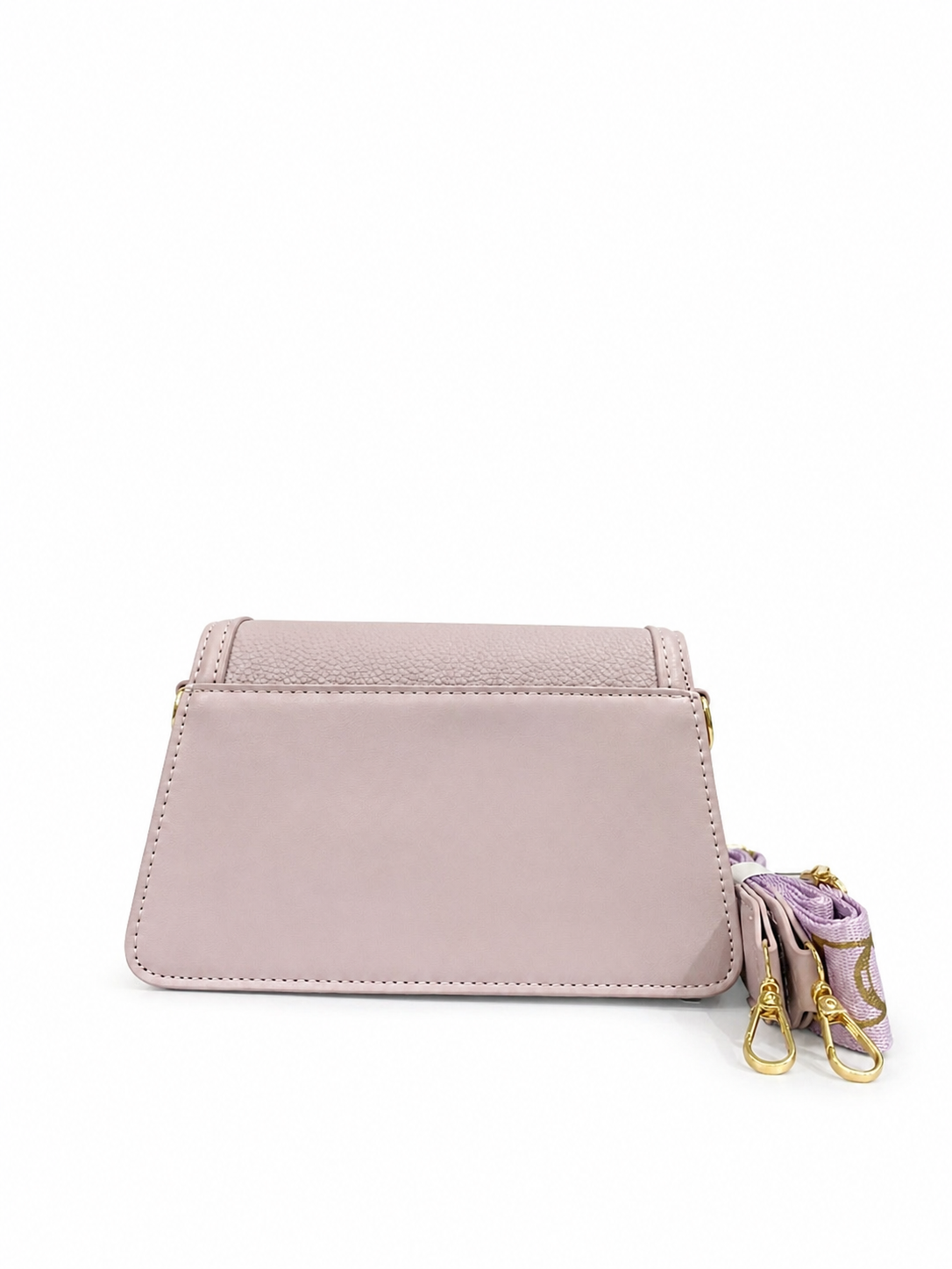 A Luxury Mini Crossbody Bag with Designer Strap – Blush Pink