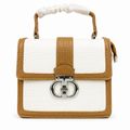 Elegant Croc-Texture Tan
