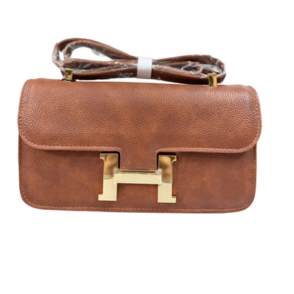 Elegant Brown Women’s Shoulder Bag – Premium Leather Look Handbag