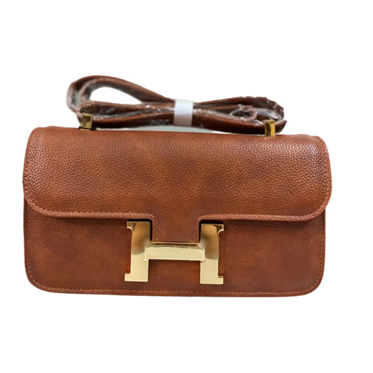 Elegant Brown Women’s Shoulder Bag – Premium Leather Look Handbag
