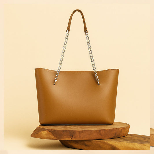 A Verona Tote Hand Bag Brown