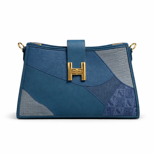 Aurelia Luxe Blue Chain Bag – Premium Designer-Inspired Handbag for Women