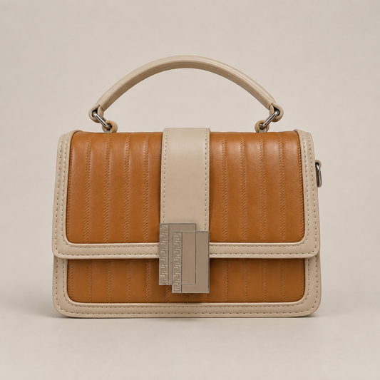 Elegant Caramel Women’s Shoulder Bag – Premium PU Leather | Chic Everyday Handbag