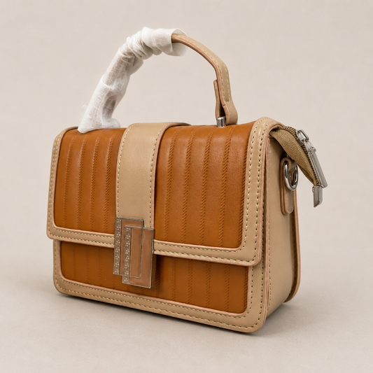 Elegant Caramel Women’s Shoulder Bag – Premium PU Leather | Chic Everyday Handbag