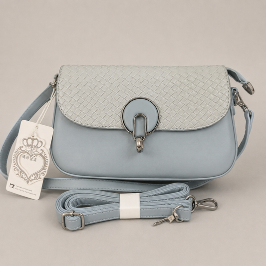 Elegant Blue Women’s Shoulder Handbag – Premium PU Leather | Stylish Crossbody Purse