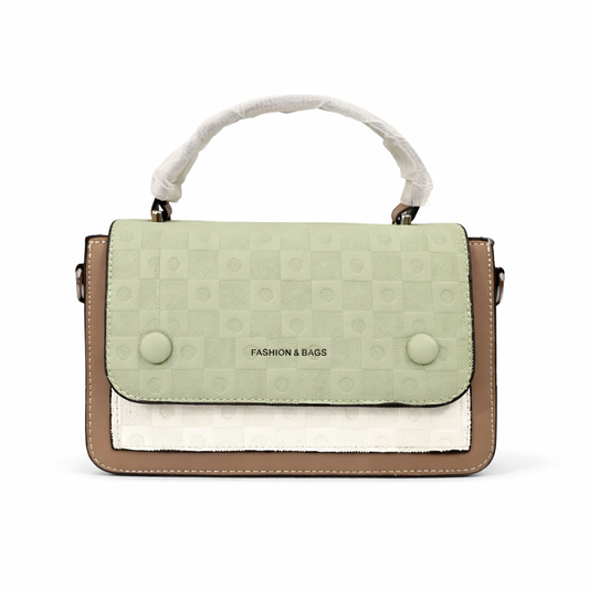 Elegant Mint Green Textured Mini Handbag for Women – Premium Top Handle Crossbody Bag