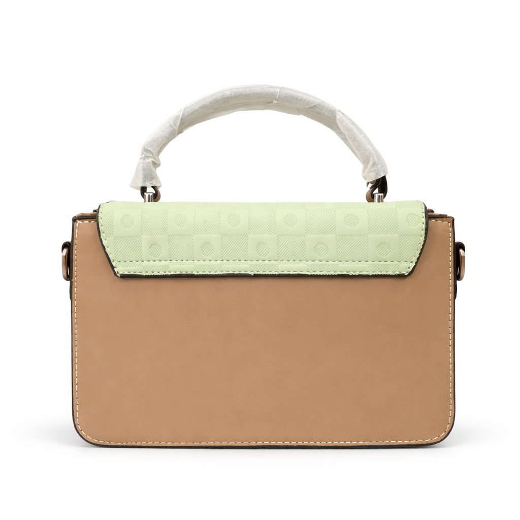Elegant Mint Green Textured Mini Handbag for Women – Premium Top Handle Crossbody Bag
